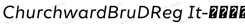 ChurchwardBruDReg It字体转换
